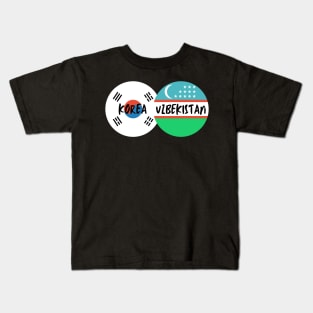 Korean Uzbek - Korea, Uzbekistan Kids T-Shirt